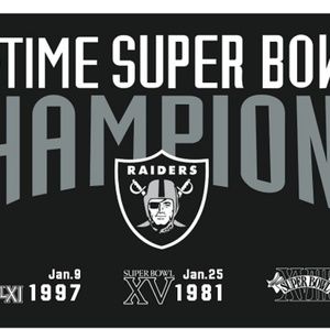 LIMITED EDITION RAIDERS SB BANNER